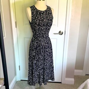Lauren Ralph Lauren midi dress with tie waist size 6 petite